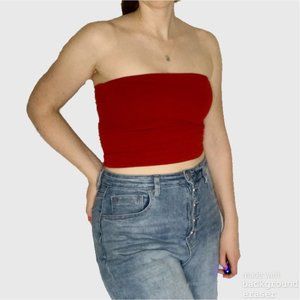 Brandy Melville Tube Top One Size Red